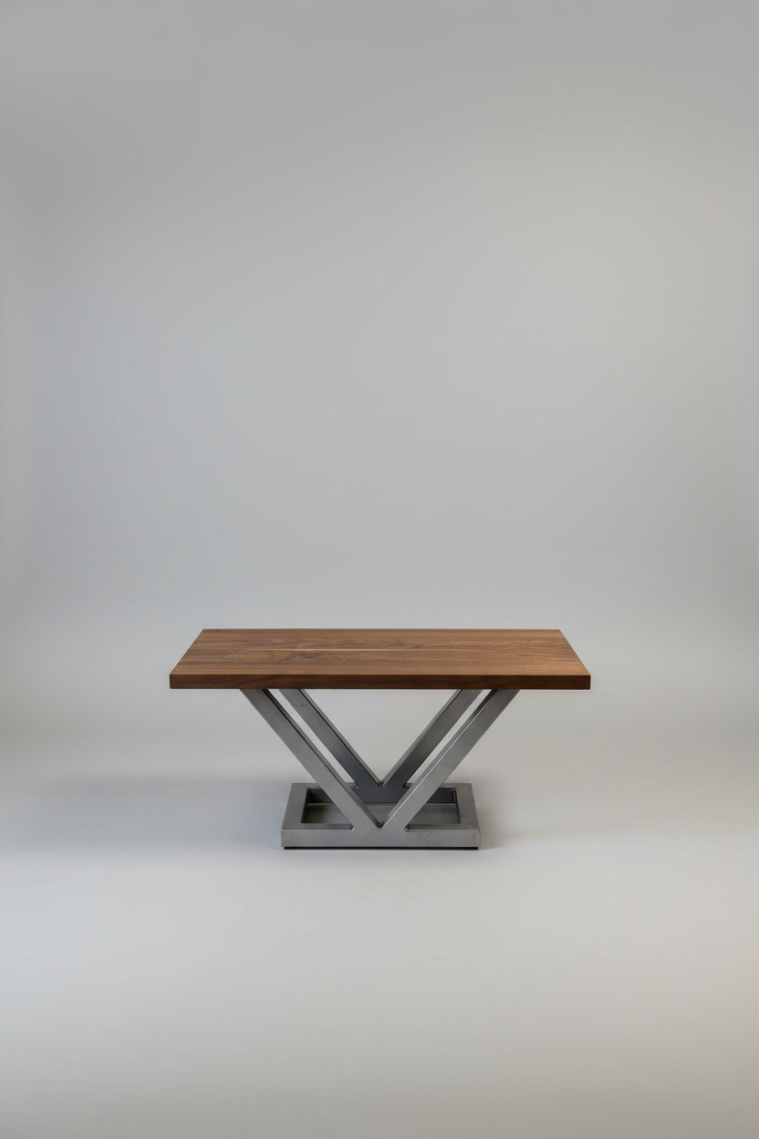 V-Frame Walnut Coffee Table